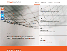 Tablet Screenshot of evvomedia.com